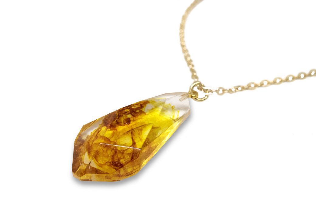 Collana Gemma Ambra collana colore ambra artigianale siciliana