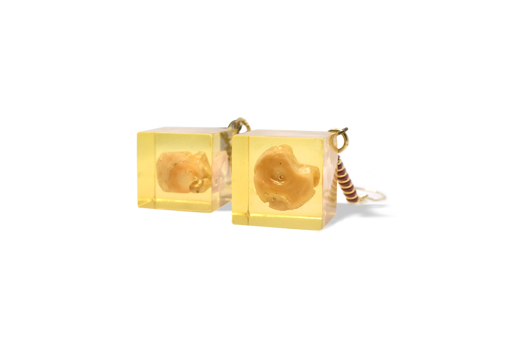 Orecchini Cubo Corallo coppia orecchini siciliani corallo