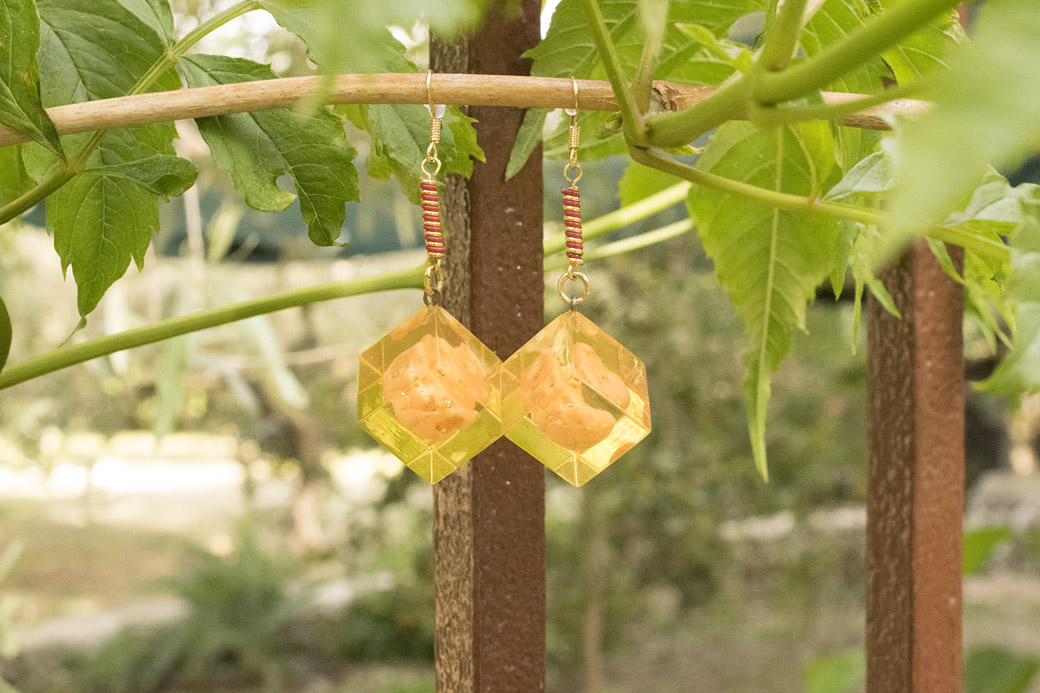 Orecchini Cubo Corallo orecchini siciliani cubo corallo