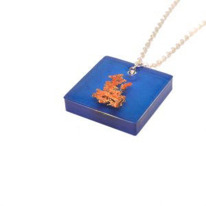 collana resina blu siciliana