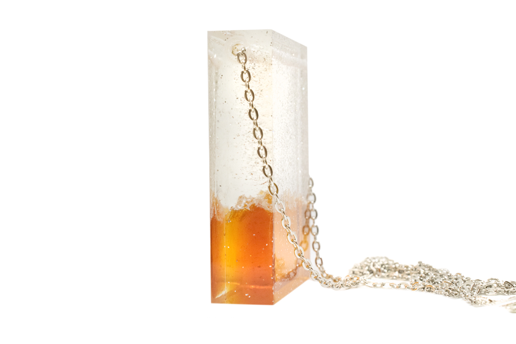 Collana MountainResin collana glitterata siciliana