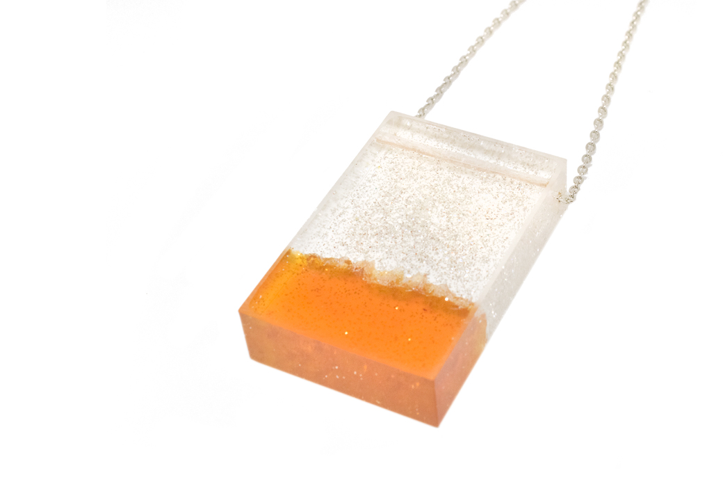 Collana MountainResin collana resina glitterata